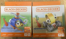 2-BLACK+DECKER CONSTRUCTOR D.I.Y STEM HELICOPTER &amp; OFF ROADER ENGINEERIN... - $14.80