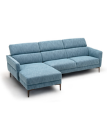 105 Inch L-Shaped Sofa Couch with 3 Adjustable Headrests - £4,313.90 GBP
