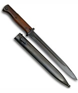 Museum Replicas German WWII K-98 Bayonet Knife, 15in. with Blued Steel Sheath - $71.56