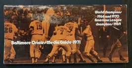 Baltimore Orioles 1971 MLB Baseball Media Guide - £5.27 GBP