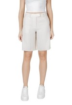 Vila Clothes Women Short Beige High-Waist Chic Fashion 2025 Collection - $985.29 MXN