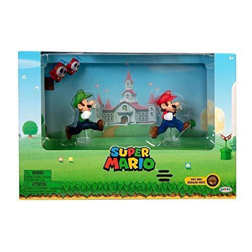 Super Mario & Luigi with Interactive Background Nintendo Licensed Product Jackks - $22.76