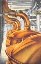Copper Brew Kettles Brewery Budweiser Anheuser Busch St Louis MO linen postcard - £5.53 GBP