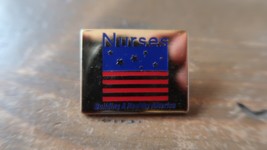 Nurses American Flag Lapel Pin 3cm - $9.89