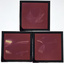 3 Diff 1950s Geometric Lines Glass Plate Photo Slide Magic Lantern - £14.49 GBP