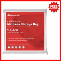 2 Pack Heavy-Duty Twin XL Mattress Storage Bags - 4 Mil Waterproof Prote... - €26,57 EUR
