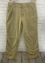 Carhartt Khaki Slacks Mens Sz 38 x 32 Relaxed Fit FLAW - £15.08 GBP