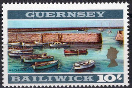 ZAYIX Guernsey 22a MNH Perf 13 1/2 x 13 Sailboats Harbor 071423S195 - £26.66 GBP
