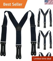 Classic Y-Back Work Suspenders - 2-Inch Elastic Webbing for Stylish Support - $40.50