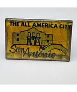 San Antonio Pin, Vintage Hat Pin Lapel Pin Tack, Texas, Alamo, All Ameri... - $9.74