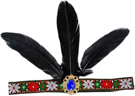 Sequins Feather Headpiece Headband 1920s Carnival Party Headwear for Women Grils - £18.76 GBP