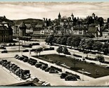 RPPC Birds Eye View Lucern Luzern Switzerland Antique Autos UNP Postcard H8 - £3.06 GBP