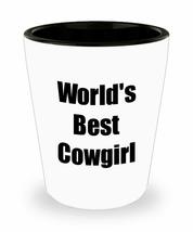 Cowgirl Shot Glass Worlds Best Funny Gift Idea For Liquor Lover Alcohol 1.5oz Sh - £10.14 GBP