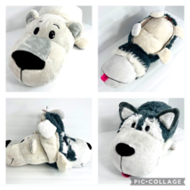 Flipazoo Poppi Polar Bear Asher Husky 16 In Reversible Plush Stuffed Animal - £19.97 GBP