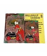 Hillbilly Cookin’ Cookbooks 1 &amp; 2 Mountaineer Appalachian Recipes Vintag... - $24.51 CAD