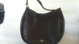 Used Coach 36026 Nomad Black Glovetanned Leather Handbag - £82.58 GBP
