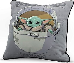 Throw Pillow Cover Decorative 15x15 Star Wars Mandalorian The Child Baby Yoda - £22.14 GBP
