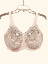 Wacoal Retro Chic Pink Lace Bra 34G Semi Sheer Under Wire Full Coverage Lingerie - £16.59 GBP