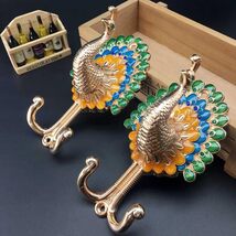 Peacock Alloy Curtain Holdback, Simple Luxury Gold Wall Hook, Creative C... - $79.00