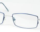 NOS LASSALLE H035-1 Blau/Silber Brille Brillengestell 52-18-140mm Italien - $76.21