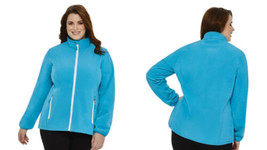 George Women&#39;s Plus Soft Shell Basic Jacket Blue 4X NWT - $29.99