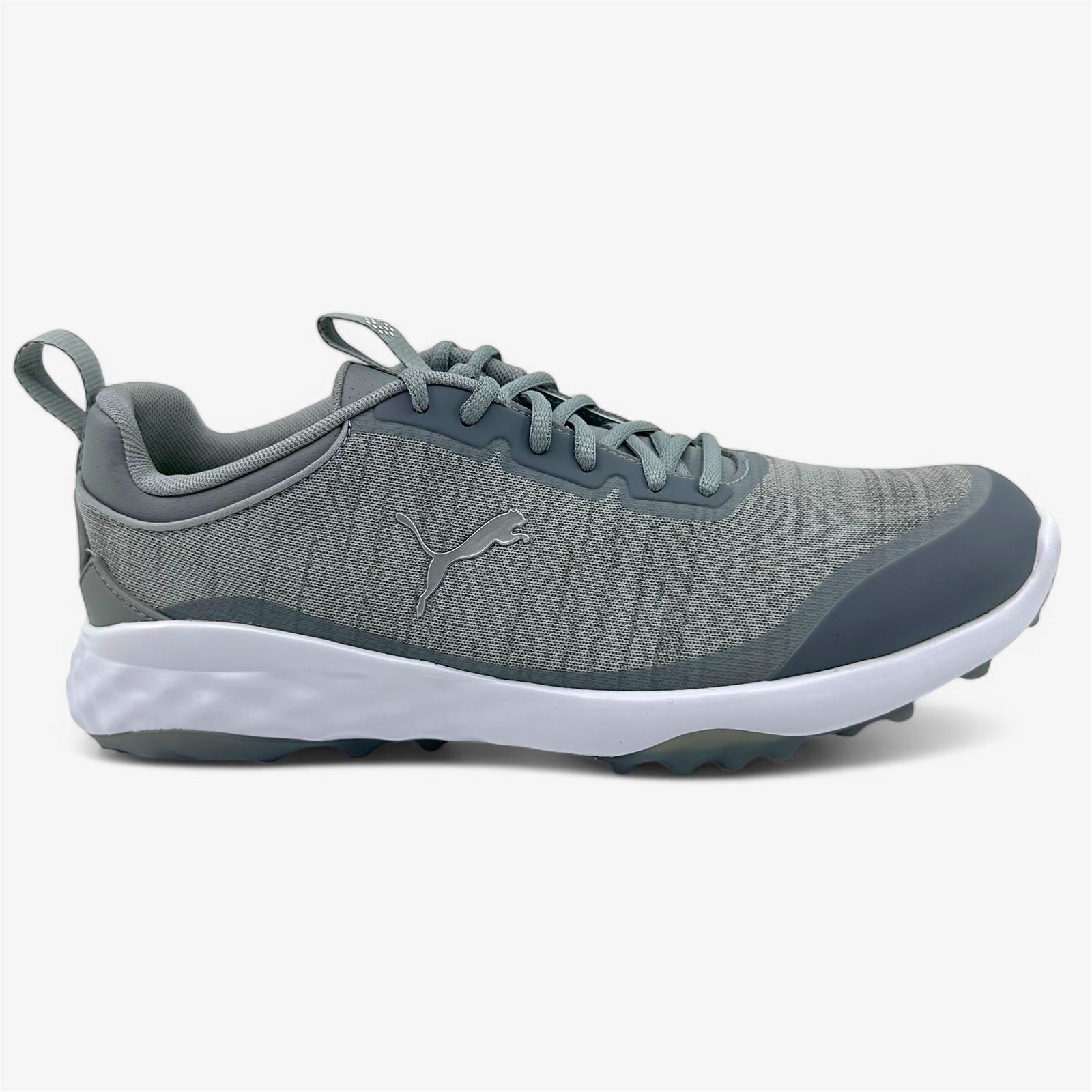 PUMA Fusion Pro Cool Mid Gray Silver Mens Spikeless Golf Shoes - $69.95
