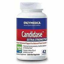 NEW Enzymedca Candidase Extra Strength Support for Balanced Yeast Levels 42 Cap - £26.86 GBP