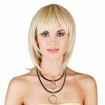 Black Leather Ring Necklace - $35.49