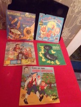 LOT of 5 Vintage Childrens 45 Records in sleeves - £27.69 GBP