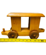 AFD Large HANDMADE OAK WOODEN TRAIN CAR! - $12.46