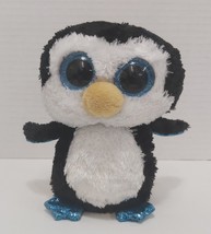 Pre Owned TY Silk Beanie Boo Waddles The Penguin 5&quot; Plush - £3.97 GBP