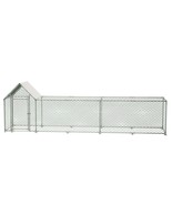 16x3ft Metal Chicken Coop Run &amp; Hen House - $259.85 CAD