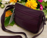 Purple Soft Cowhide Leather Small Handbag Crossbody Shoulder Bag  Purse ... - $28.99