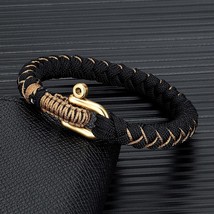 Creative Design U shape Brass Shackle Buckle Survival Bracelet Handmade Outdoor  - £18.32 GBP