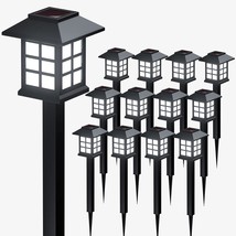 Solar Outdoor Lights 12 Pack Waterproof Pathway 10 Hrs Long Lasting LED Landscap - $56.94