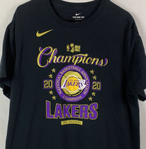 Nike T Shirt Los Angeles Lakers NBA Champs Dri-Fit Men’s 2XL Lebron James - £19.54 GBP