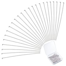 Flat Head Pins, 168Pcs 304 Stainless Steel 2 Inch Jewelry Making Pins 23... - £11.21 GBP