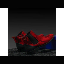 Men TAYNO Chelsea Chukka Micro Suede Soft Comfortable Boot Victorian Red Camo image 4