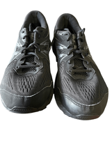 Asics Men&#39;s Black &amp; Gray Gel Contend 7 Lace Up Athletic Trainer Sneakers Sz 11.5 - £16.38 GBP