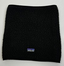 Patagonia Fleece Neck Warmer Deep Pile Sherpa Black Gaiter Infinity Scarf - $34.99