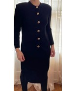 St. John Basics Skirt Suit Set Women&#39;s Black Long Sleeve ... - $213.75