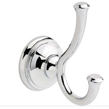 Delta Cassidy Double Robe Hook Polished Chrome 79735 - £15.18 GBP