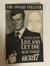 Live And Let Die Vintage Movie Print Ad Roger Moore James Bond 007 Tpa27 - $5.93