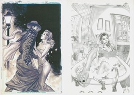 Jack Herbert 2 Print Set / Lot ~ The Shadow Knows w/ Margo Lane + Bathin... - $575.27 MXN