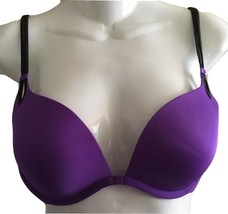 Victorias Secret Sexy Little Things Purple Black Padded Bra Size 34C - $22.88