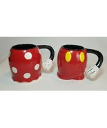 Jerry Leigh Disney Mickey &amp; Minnie Mouse Hand on Hip 3D 18 oz Novelty Mugs - £19.45 GBP