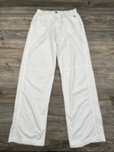 Blanc du Nil Premium Pants White Cotton Elastic Waist Summer Beach Resor... - £19.38 GBP