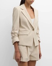 Veronica Beard aaliyah dickey jacket in Khaki/White - size 4 - $321.75