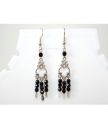 Black chandelier earring - $13.99