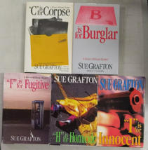 Sue Grafton Hardcover B Burglar C Corpse F fugitive H I Kinsey Millhone X5 - £19.41 GBP